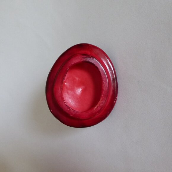 VINTAGE RED ROOSTER CHICKEN HEN LIDDED COOKIE JAR CONTAINER - Picture 11 of 12